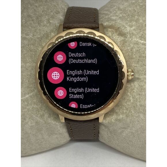 Kate Spade Gen 3 KST2003 Women's Brown Leather Digital Dial Smart Watch CO475 - Picture 2 of 12
